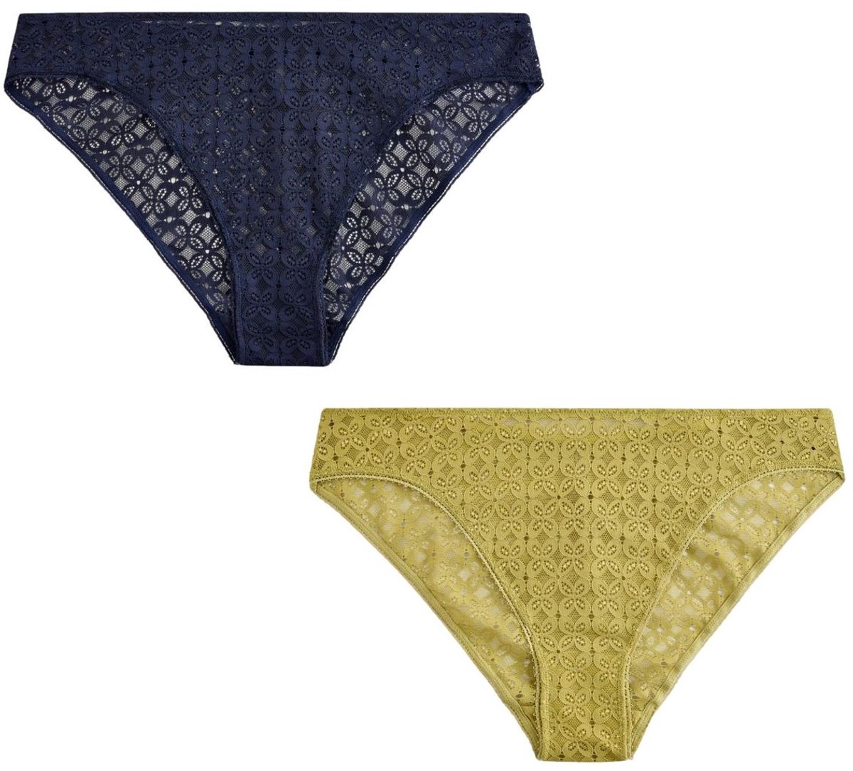 Next - Dames - Set van 2 kanten slips - Blauw