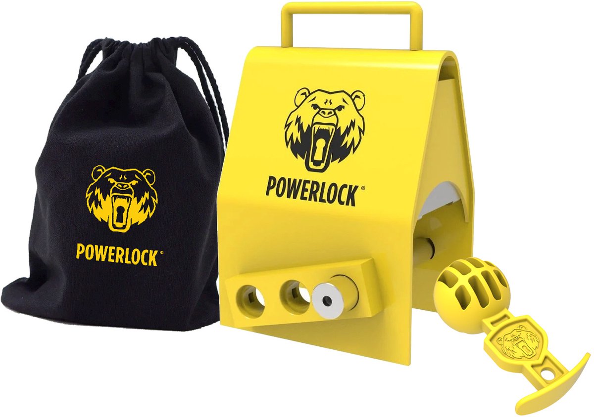 PowerLock T1 Koppelingslot | SCM Goedgekeurd | ijzersterk koppelingslot voor extreme omstandigheden - Aanhangerslot