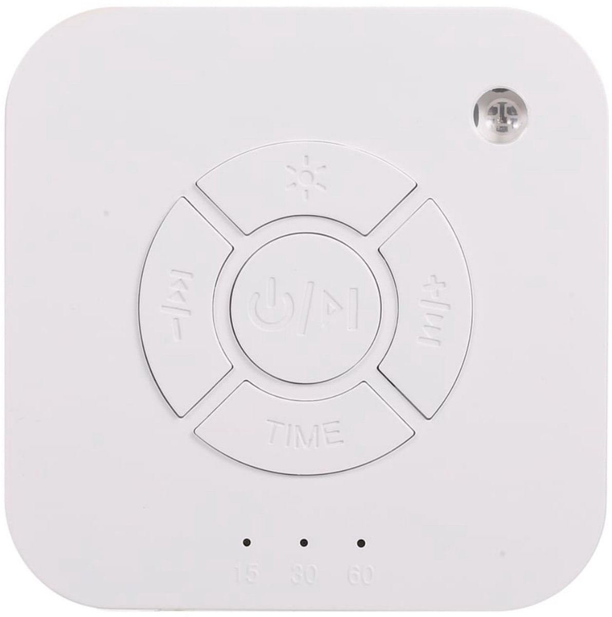 TOVBMUP White Noise Machine - Witte Ruis Muziekdoosje - White Noise Slaapmachine - Slaaptrainer - Slaaphulp Voor Baby & Kinderen - geschikt voor thuis, op kantoor en op reis - Wit