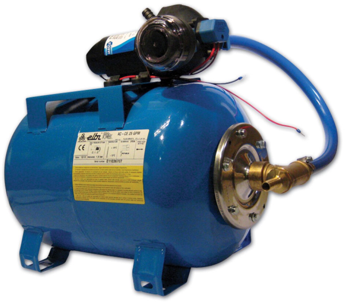 Hollex 24V Hydrofoor met Jabsco ParMax HD4 en 24 liter Druktank