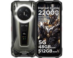 DOOGEE VMAX2 5G - Robuuste smartphone - Robuuste telefoon - 48GB RAM + 512GB ROM(2TB/TF) - 6,78 inch FHD/120Hz - 22000mAh/120W - IP68 - Dimensity 8300 - Android 16 - Nachtzicht - 200MP AI camera - NFC - Dual stereo speakers - 1000LM Campinglamp - OTG