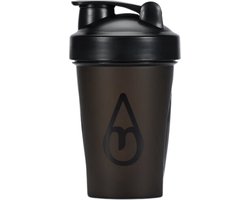 Motivai Shakebeker met Shakebal – 400ML – Klontvrij & Lekvrij – BPA-vrije Eiwit Shaker voor Fitness & Sport – Compact & Duurzaam – Zwart
