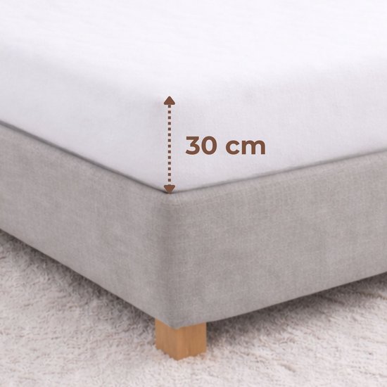 Sleeps Molton Matrasbeschermer Hoeslaken Stretch - 70x200 cm van Sleeps — afbeelding 2