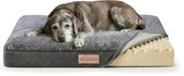 Orthopedisch Hondenkussen 91 x 68 cm - Hondenbed & Benchkussen Maat L - Voor Kleine tot Middelgrote Honden - Wasbare Hoes - Foam - Anti-Slip - Hondenmand - CONAMOR