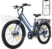 Hitway Elektrische Fiets BK8SL - Trendy 27.5 Inch City Commuter EBike met Afneembare 36V 13Ah Lithium Batterij - Mountain E-Bike met 250W Motor - Damesfiets met App Bediening - IP54 Waterdicht