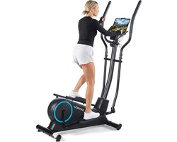Fithlon Crosstrainer - Geluidsarme Crosstrainer - Met FitShow Applicatie - Fitness Trainer met Bluetooth Kinomap & Zwift - 6KG Vliegwiel - Nauwkeurige Hartslagmeter