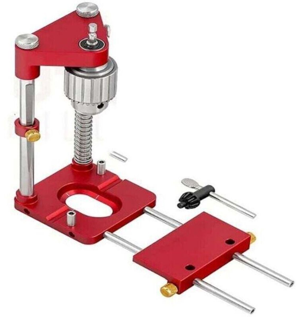 Lokale waarnemersgidsgeschikt voor gabarische draagbare positionering en perforatie Precis Outils in Travail in Acier en Charpentier, model: Rouge
