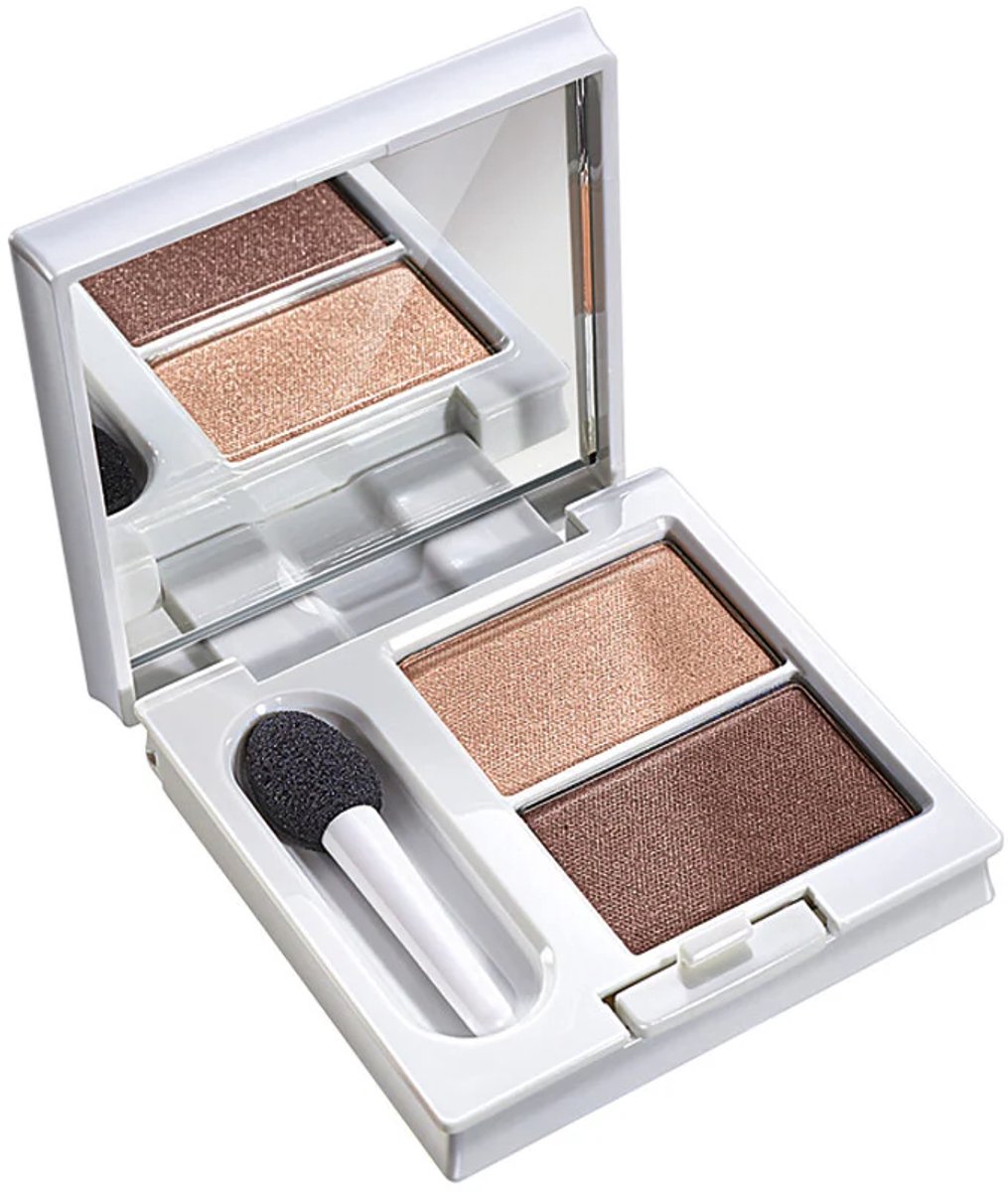 Mavala Duo Satin Eyeshadow Powder 2.4 g – Kleur Sweet Truffle - Luxe Duo Oogschaduw Met Zijdezachte Satin Finish – Langhoudende Sterk Gepigmenteerde Eyeshadow – Makkelijk Blendbaar