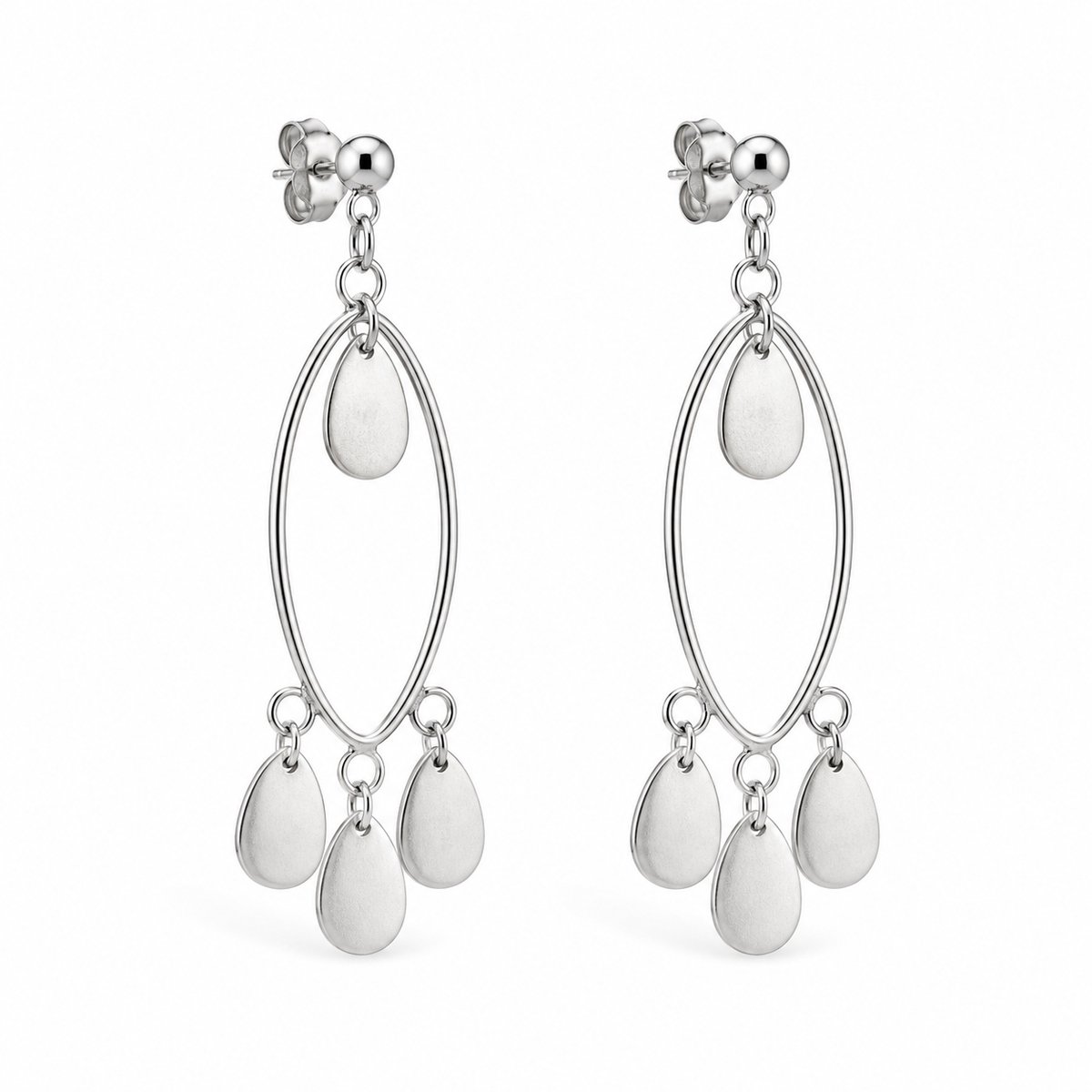 925 zilveren dames oorbellen met druppelhangers – elegante oorhangers van echt zilver