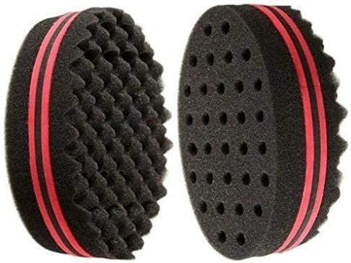 Haar Spons Borstel - Krul Maker - Natuurlijk Haar Stylen - Creatief Exquisiet Vakmanschap - 8 Oz - Zwart