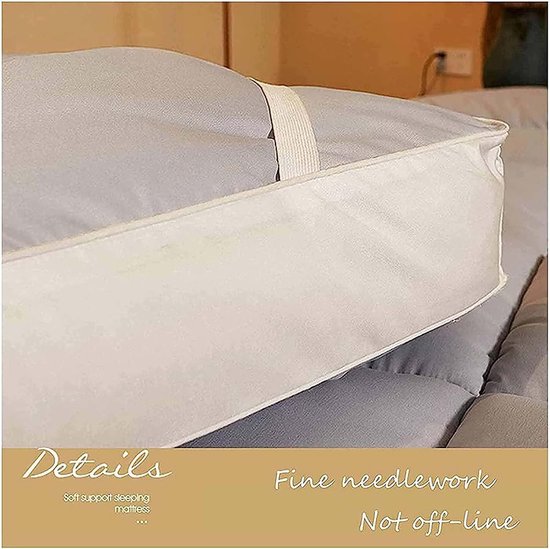 Japanse Vloermatras - Futon Matras - Comfortabel Slapen - Ademend Ontwerp - 180 x 200 cm - Meerdere Kleuren — afbeelding 3