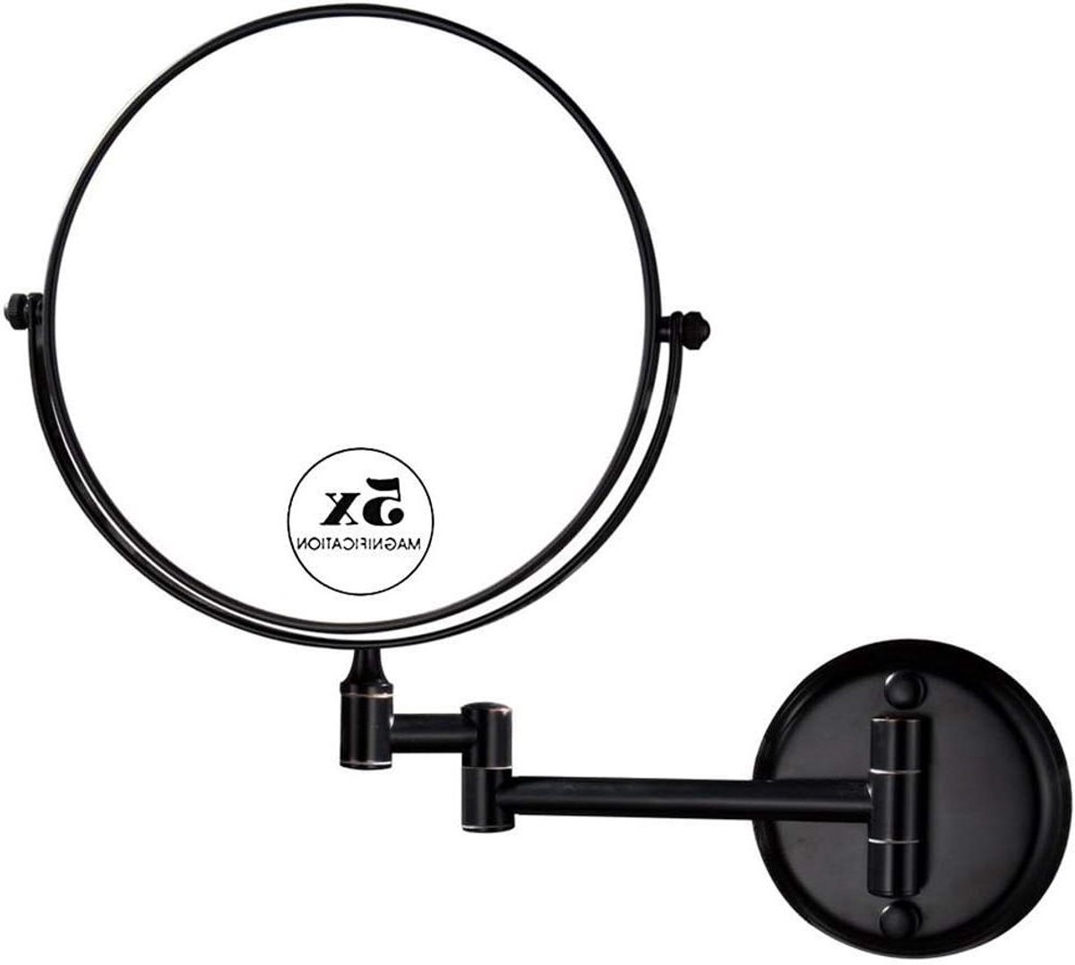 Wandmake-upspiegel - Vergrotende spiegel - Gezichtsverzorging - Dubbelzijdig - 8 inch - Brons