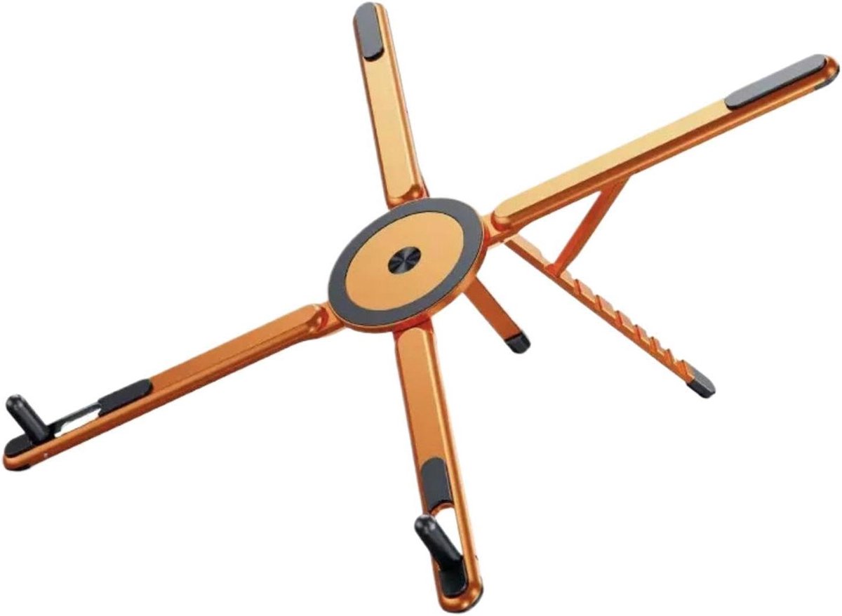 Laptopstandaard - Laptop Bureau - Ergonomisch Werken - Verstelbare Hoogte - 183 x 6 x 25 cm - Zilver