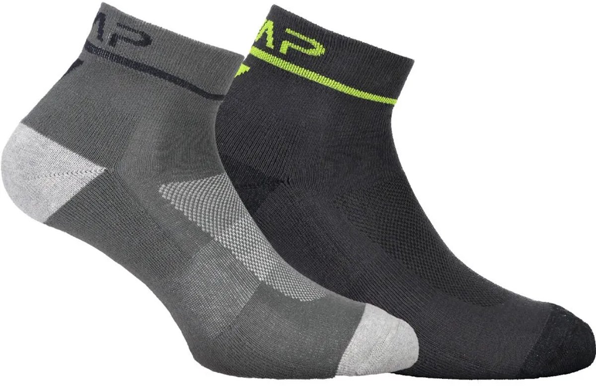 Cmp 38i9727 Korte Sokken 2 Paren Grijs EU 36-38 Man