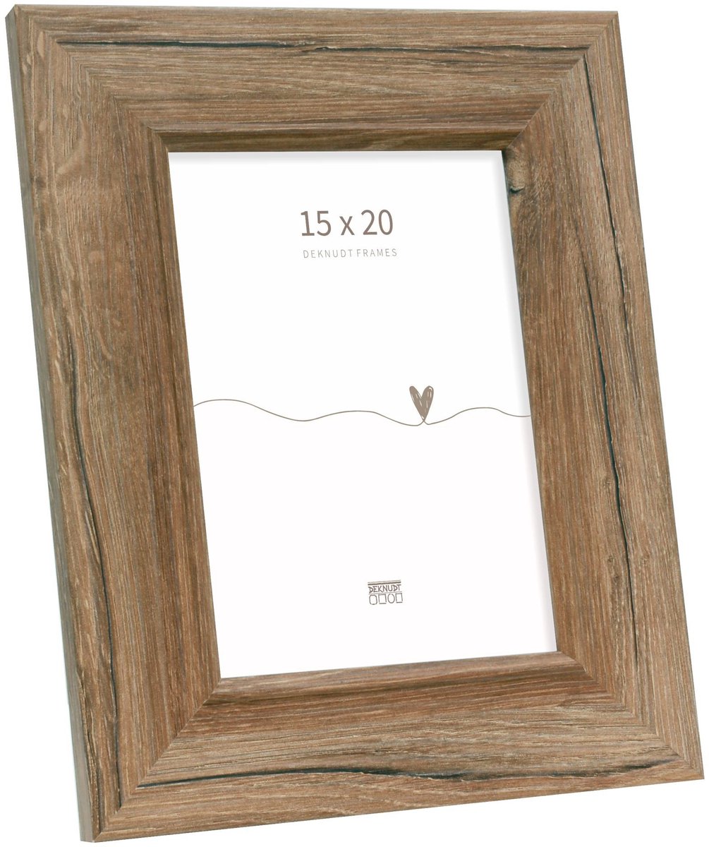 Deknudt Frames fotolijst S48SH4 - bruine houttint - breed - 15x20 cm donkerbruin,generfd