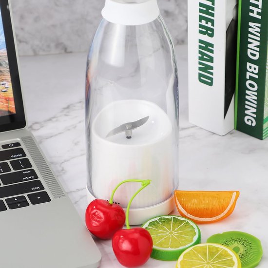 Mini Blender - Smoothie Maker - Persoonlijke Smoothies Maken - Krachtig Blenden - 300 ml - Wit van MINI — afbeelding 2