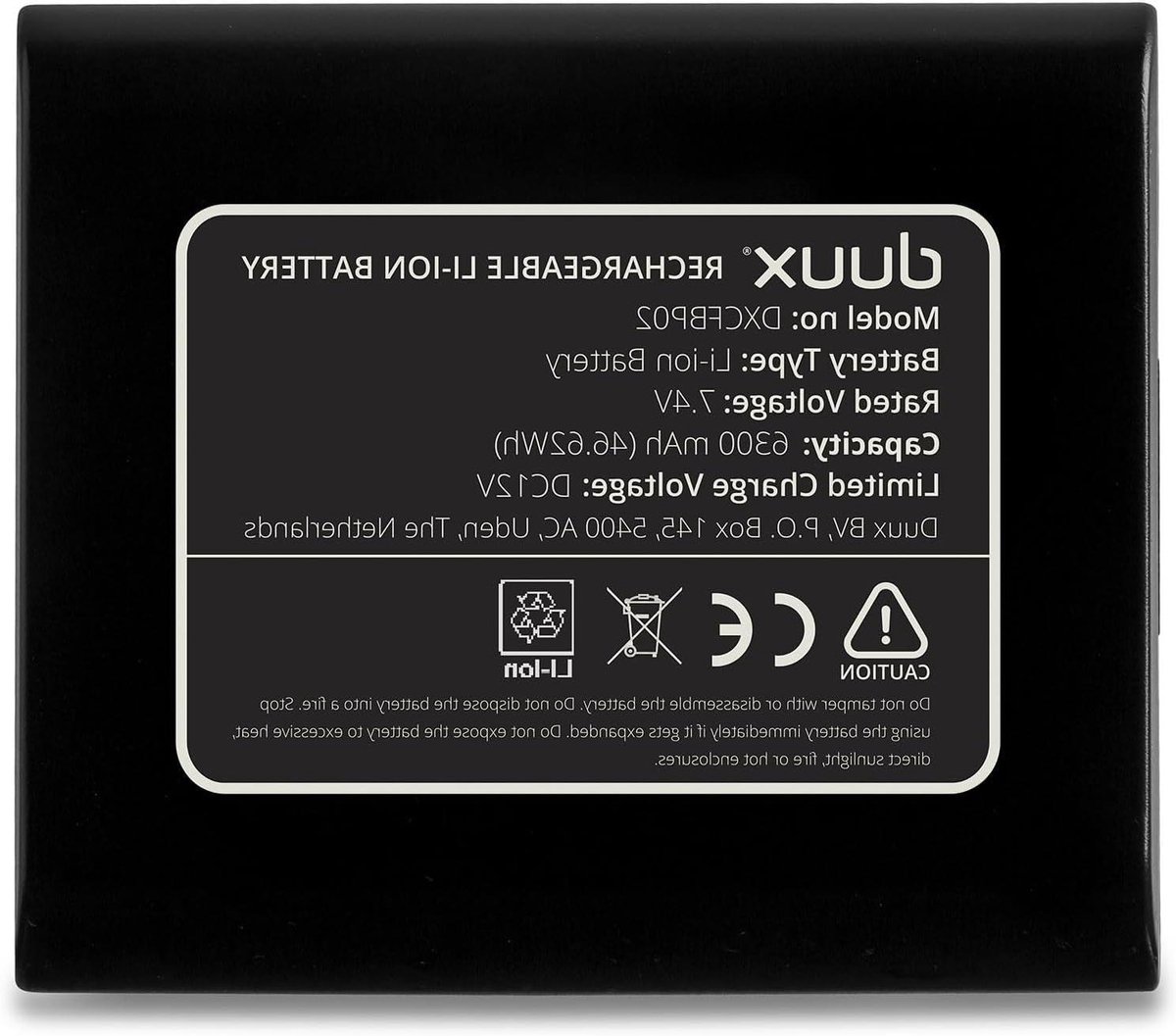 Batterijpakket - Oplaadbare accu - Apparaat opladen - Lithium ion technologie - 17 cm - Wit