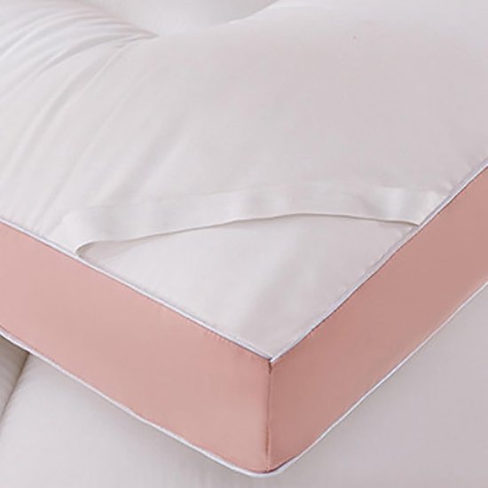 Draagbaar Vloermatras - Futon Opvouwbaar Bed - Comfortabel Slapen - Zelfnivellerend Ontwerp - 152 x 203 cm - Blauw van Draagbaar — afbeelding 3