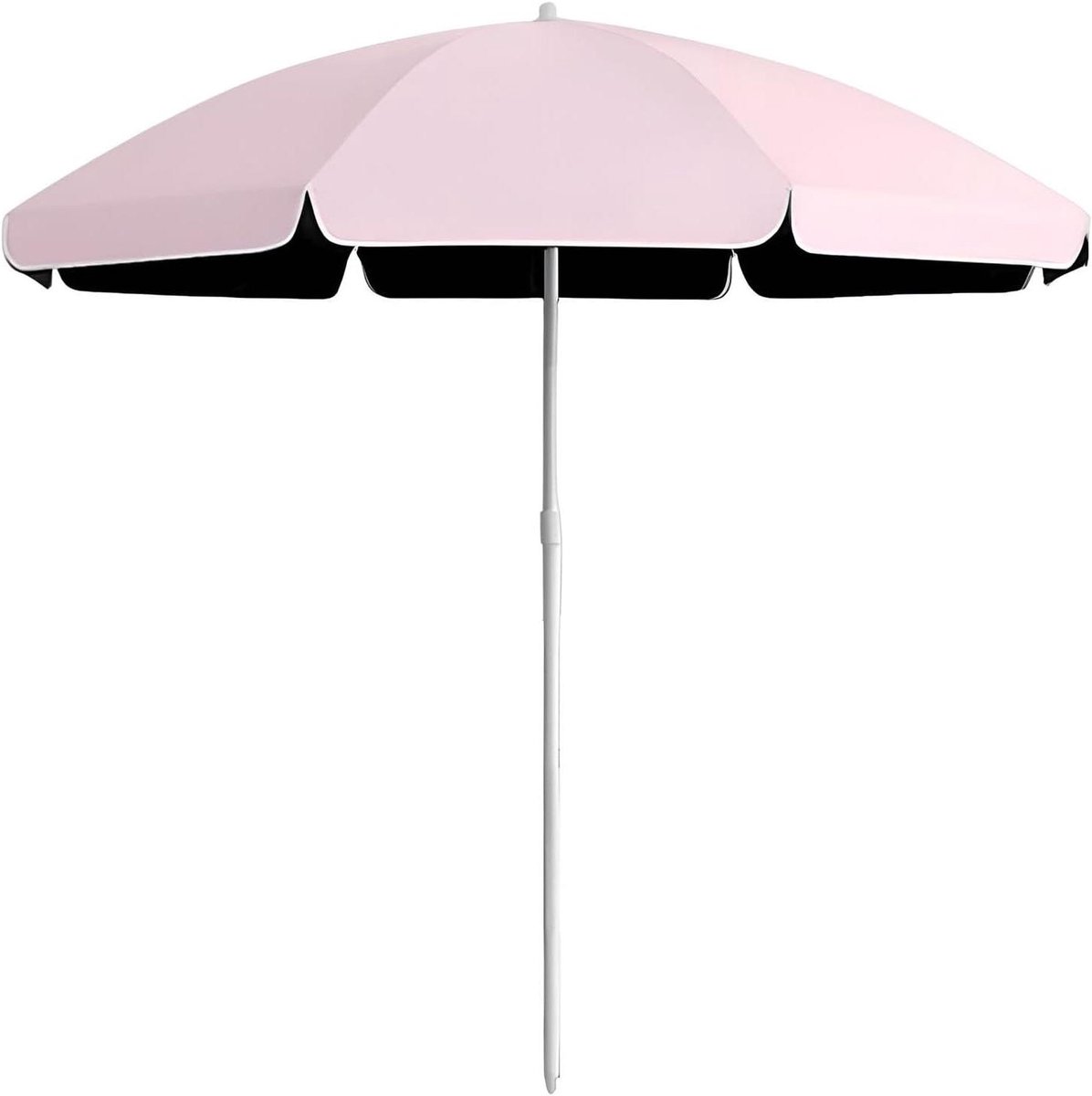 Terrasparasol - Tuinparasol Marktparasol - Buiten Zitten - 8 Stevige Stalen Baleinen - 240 cm Diameter - Antraciet