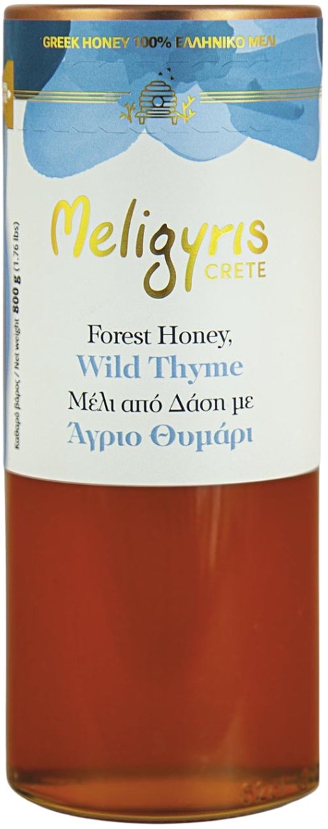 Meligyris Griekse Wilde Tijmhoning - Rauwe Honing - Onbewerkt & Puur - 800g