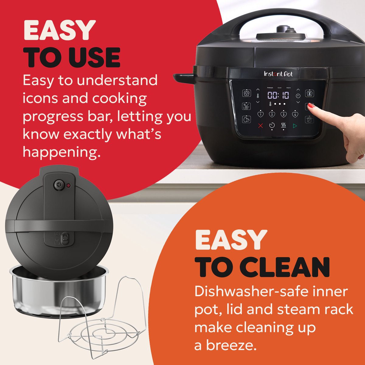 Instant Pot Rio XL Multicooker 7,1L 1200W RVS - afbeelding 3
