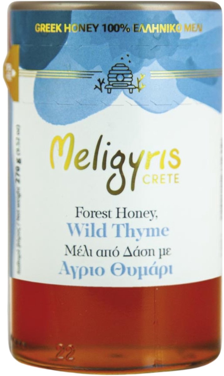 Meligyris Griekse Wilde Tijmhoning - Rauwe Honing - Onbewerkt & Puur - 270g