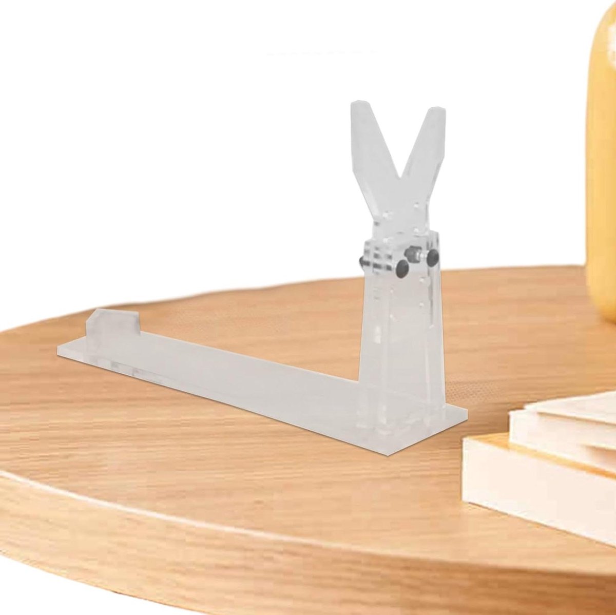 Display Standaard - Acryl Houder - Verzamelobjecten Tonen - Vijf Hoogtes Verstelbaar - 196 cm Lengte - Transparant