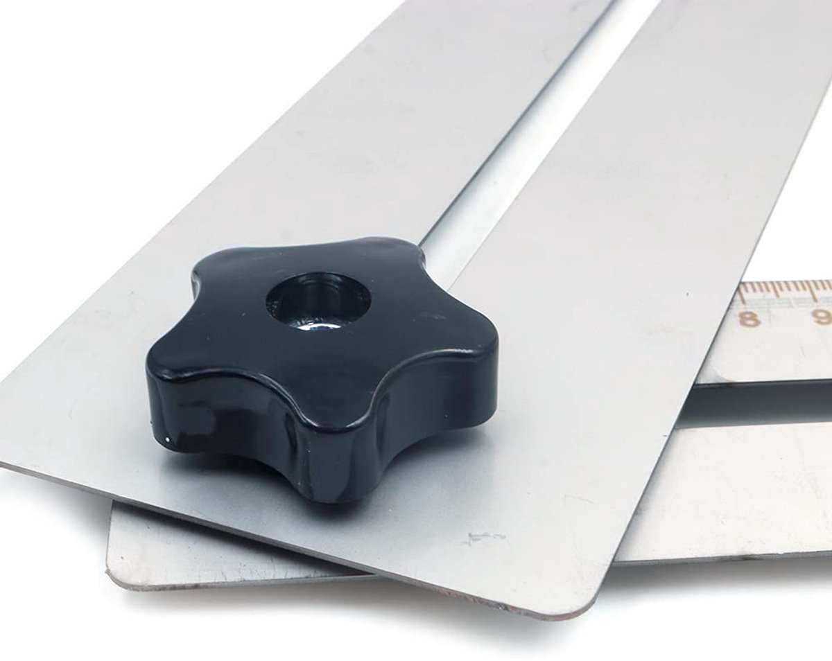 Dailygoods- Tegelgatlocator Draagbaar - Roestvrij Stalen Marmerponsgereedschap - Meetbereik 300mm - Openingsgrootte 25/40/45mm - Nauwkeurige Meting - 360 Graden Verstelbaar - Boorgereedschap