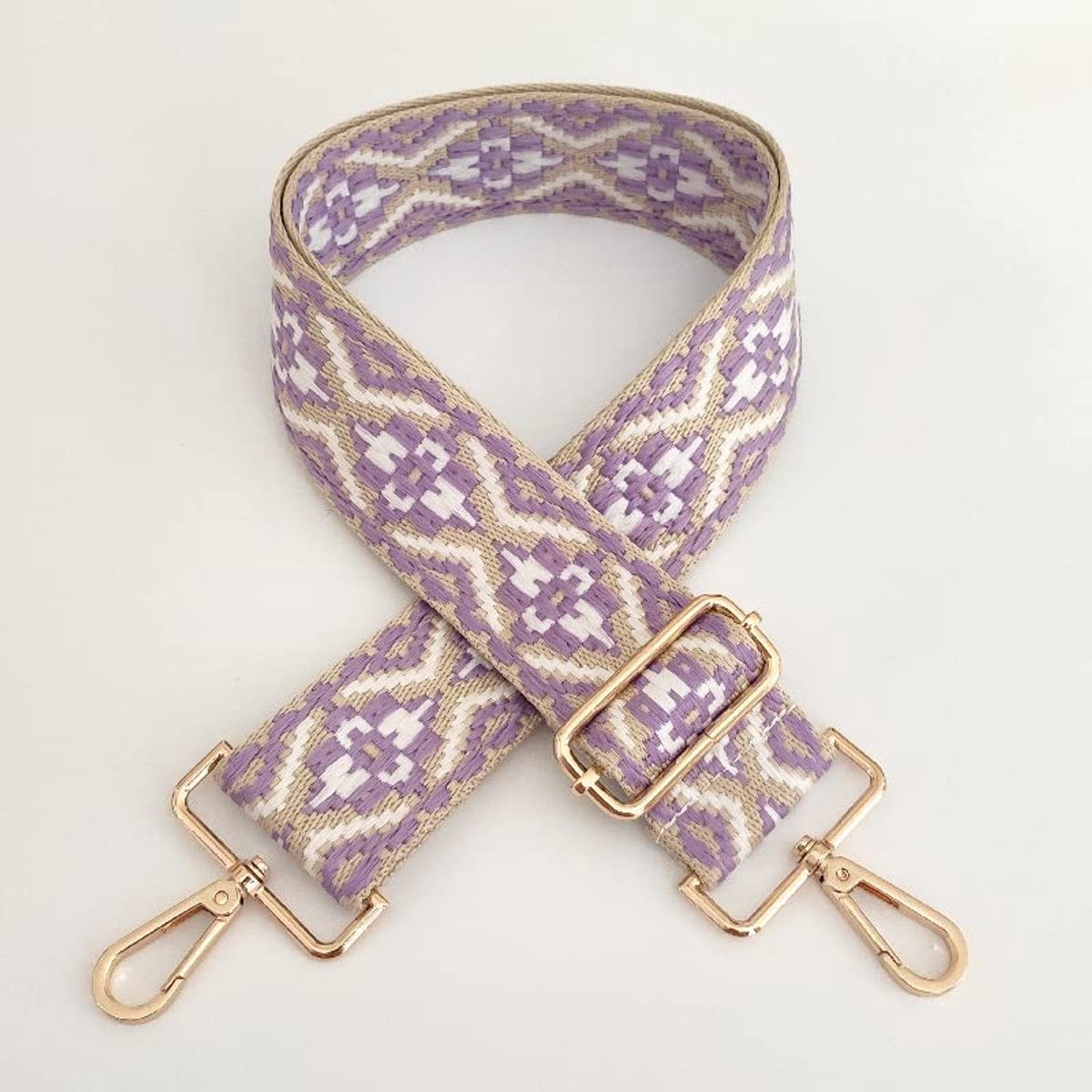 Dailygoods- Schouderriem Verstelbaar 80-130 cm - Brede Tasriem 5 cm - Schouderband voor Tas - Karabijnhaak - Duurzaam Nylon - Comfortabel Gebruik