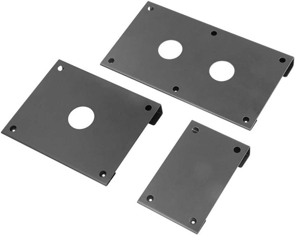 Pedaal Verhogers - Set van 3 - Beter Pedaal Bereik - Metalen Bevestiging - 14 x 25 cm - Metaal