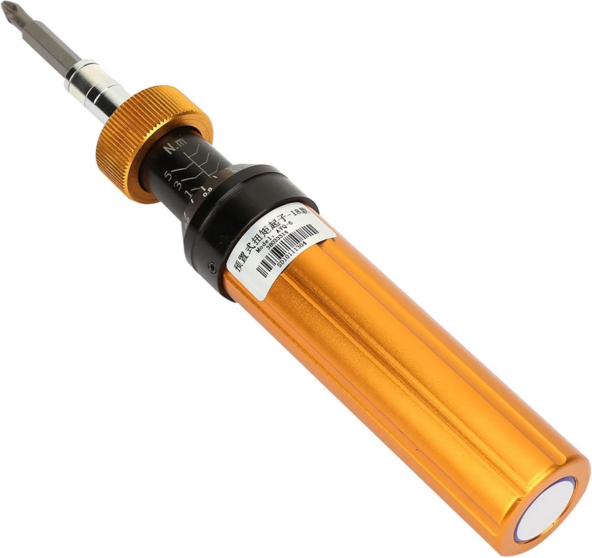 Momentschroevendraaier - Instelbare handtool - Precisie vastdraaien - Automatische stop - 1-6 Nm - Zilver