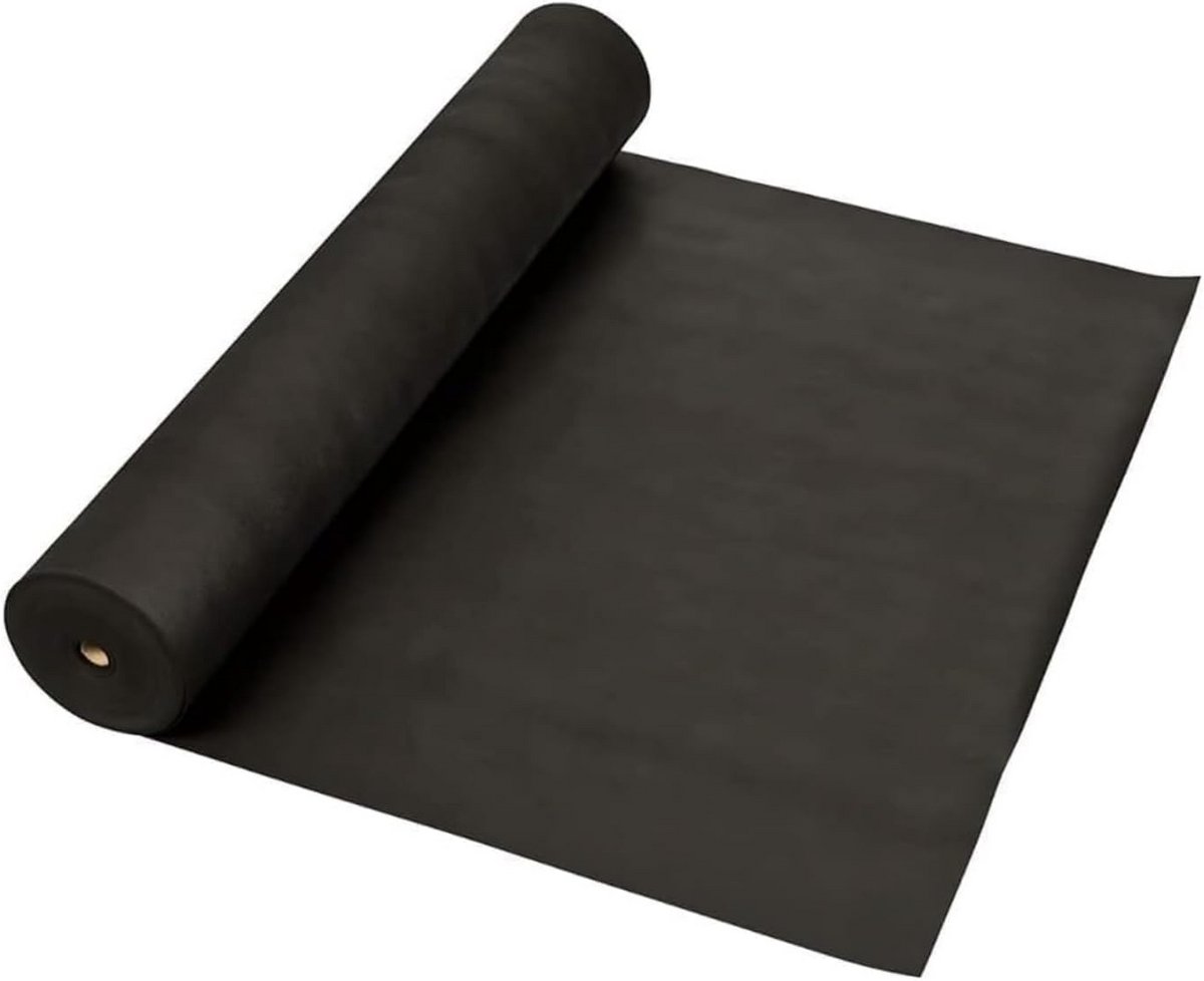 Worteldoek - Grondzeil Onkruid - Onkruid Vrij Houden - Zonder Chemicaliën - 20 x 1 M - Zwart