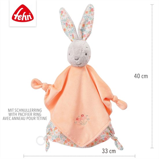 Knuffeldoek Haas voor Baby en Pasgeborene - Slaaphulp met Fopsenring van Merkloos — afbeelding 4