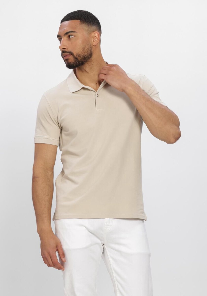 STEFANO LAURAN Polo Bjorn Heren - Polo shirt - Beige - Maat L