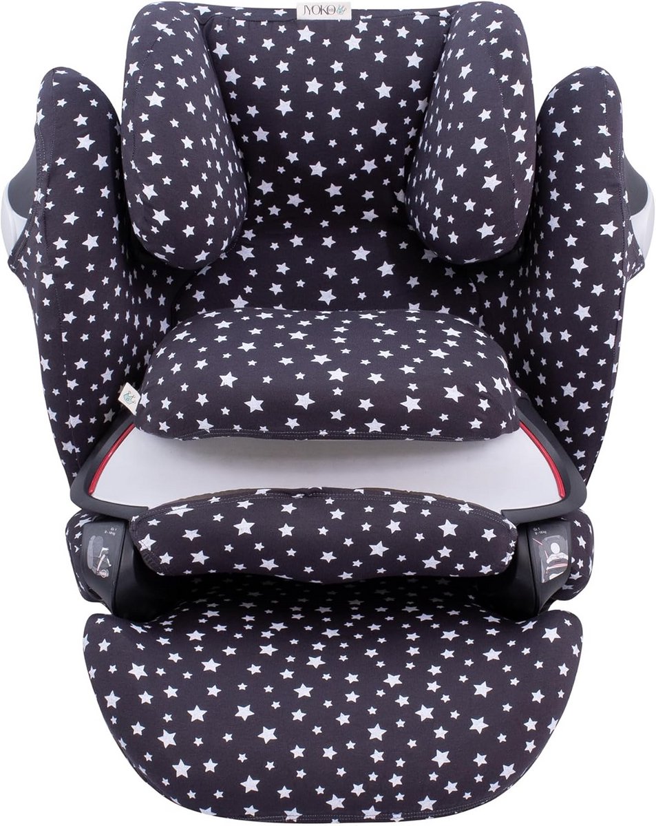 Autostoelhoes - Stoelbekleding Baby - Bescherming Kinderzitje - Elastisch Design - 20 x 18 x 4 cm - Winter Sky