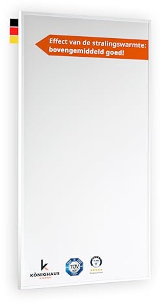 Infrarood Verwarming - Paneel Verwarming - Ruimte Verwarmen - Snelle Warmteafgifte - 600 Watt - Wit