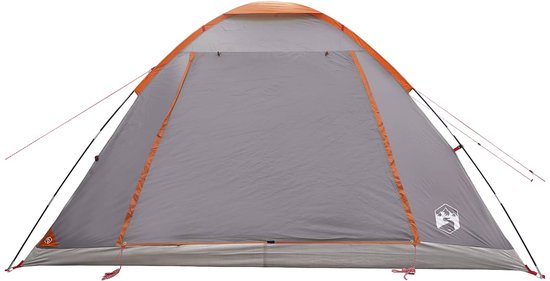 vidaXL - Kamperen - tent - Grijs - en - Oranje - 6-persoons - Polyester - en - Staal van Vidaxl — afbeelding 3