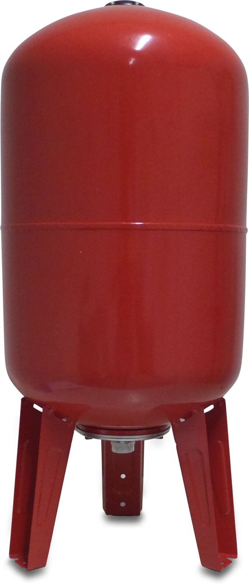 Varem Hydrofoorketel staal poedercoating 1 1/2" buitendraad 10bar rood 200ltr WRAS type verticaal