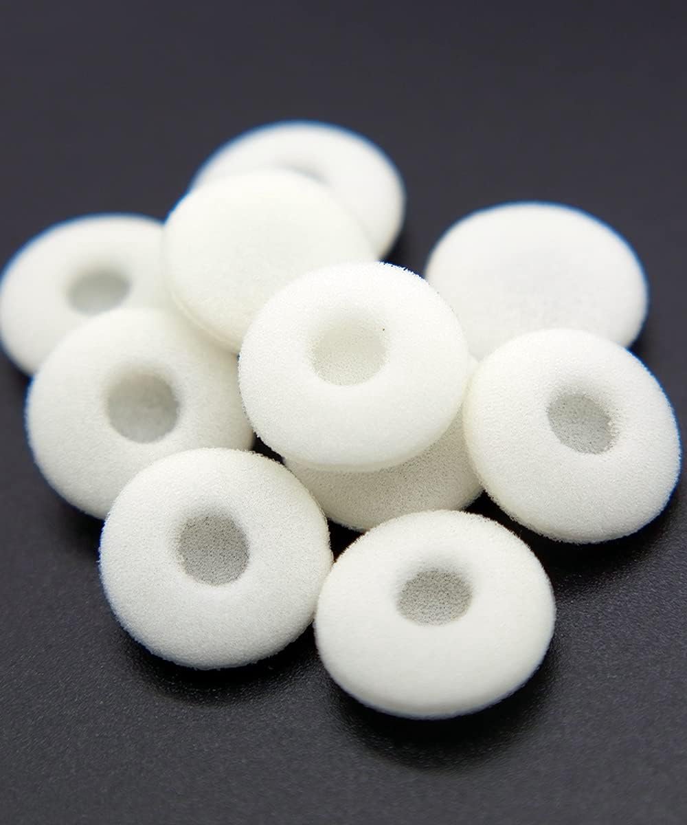 24 paar zachte schuimrubberen oordopjes voor AirPods, iPod, iPhone, iTouch, iPad en in-ear koptelefoons (wit)