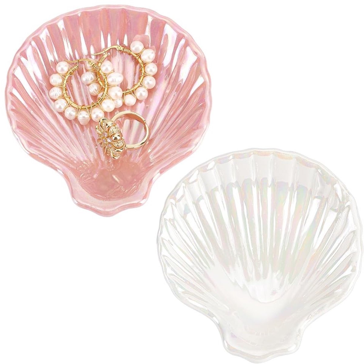 Dailygoods- Sieradenhouder Decoratief - Sieradenrek - Ring/Oorbellen Houder - Keramisch - Lade - Nachtkastje - Sieradenschotel