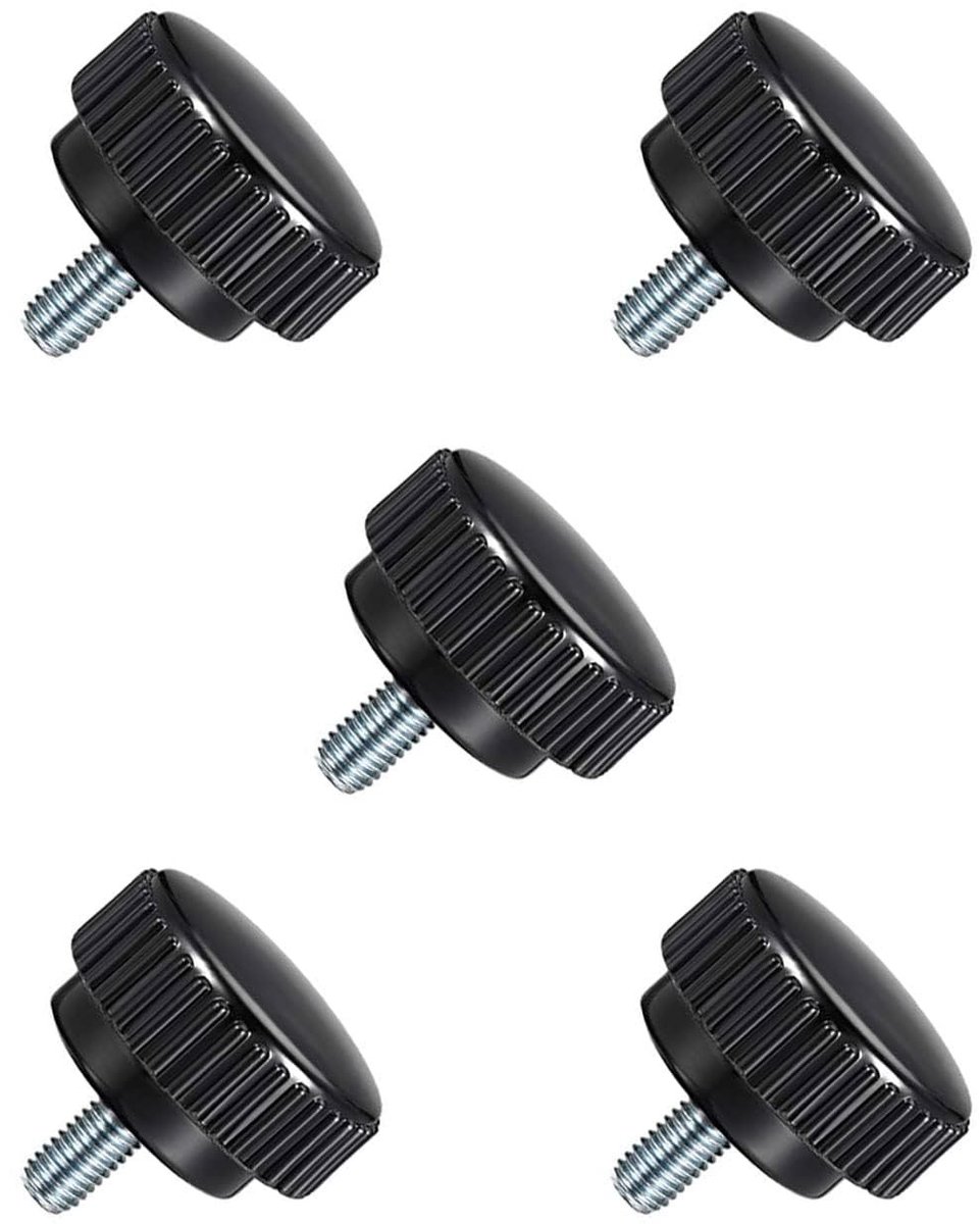 Dailygoods- Duimschroeven M8 x 15 mm - Gekartelde Klemmen - Koolstofstaal - Thermohardende Kunststof Knop - Comfortabele Grip - Slijtvast