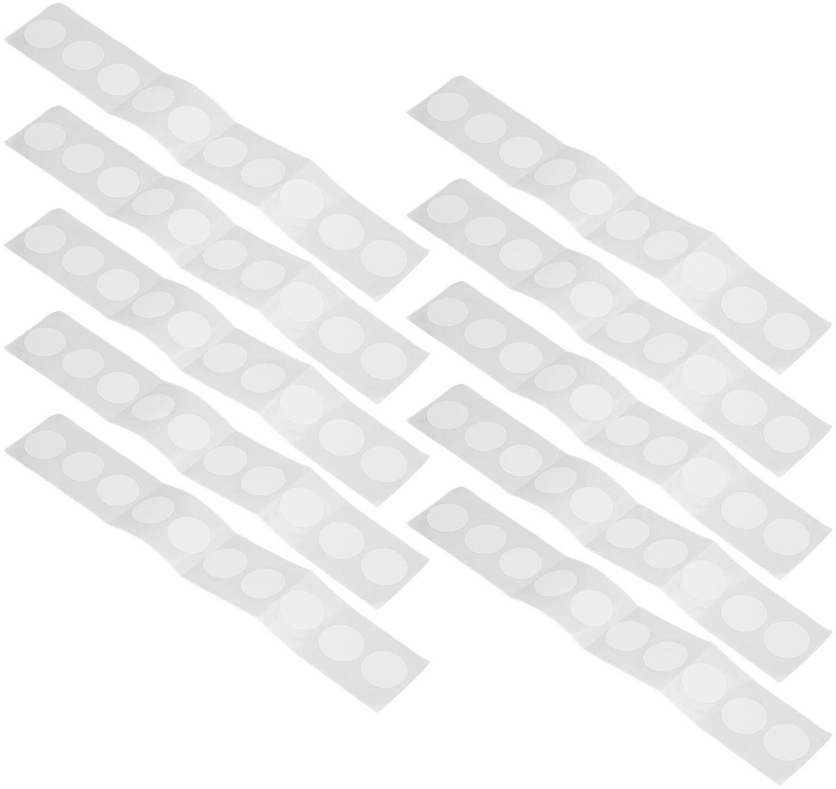 Dailygoods- RFID-tags Herschrijfbaar - Zelfklevende Etikettenstickers - 100 Stuks - Diameter 30 mm - KM4Q-chip - Bestand tegen hoge temperaturen - 10 jaar gegevensopslag - Etiketten