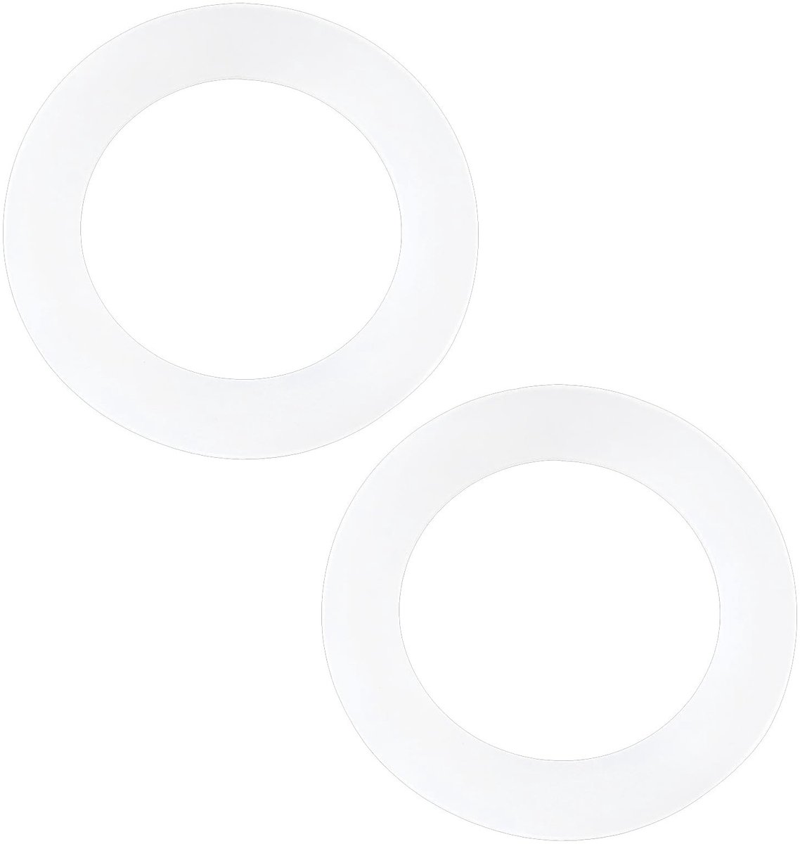 Dailygoods- Afdichting 2 Stuks - Siliconen Spoelklep Afdichting - Pakking Toilet Watertank - Binnendiameter 54 mm - Buitendiameter 80 mm - Dikte 3 mm - Toiletafdichting
