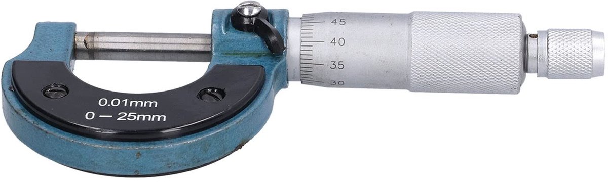 Buitenmicrometer - Meetinstrument - Nauwkeurig Meten - 001 mm Precisie - 0-25 mm - Metaal
