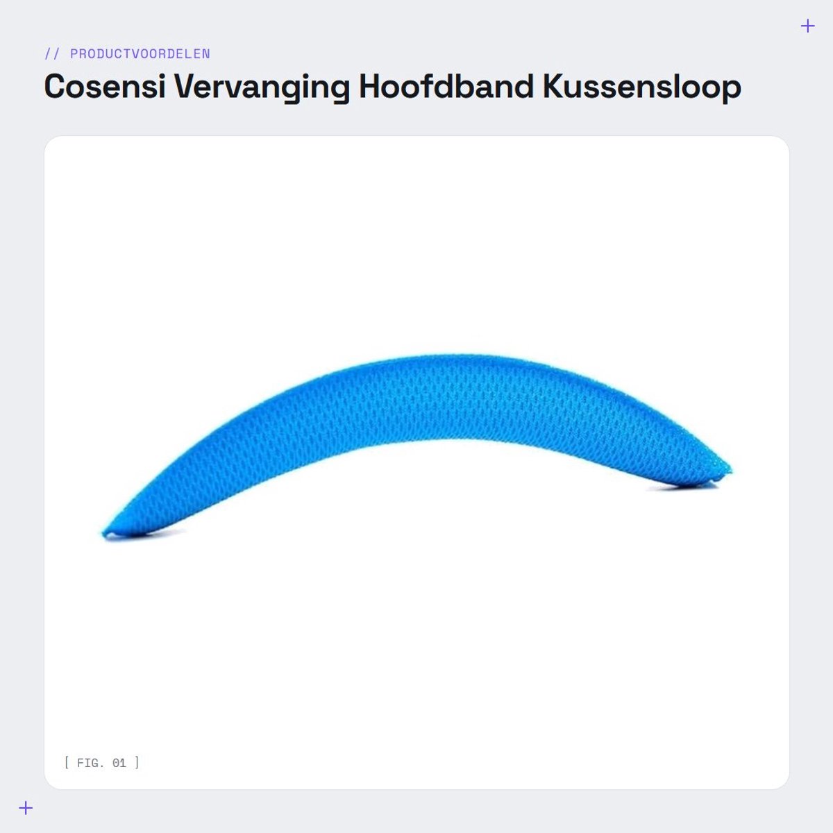 Dailygoods- Hoofdband Vervanging - Hoofdband Logitech G430/G930 - Comfortabel - Duurzaam - Zacht - Polyesterweefsel/Schuim - Hoofdtelefoon Kussen
