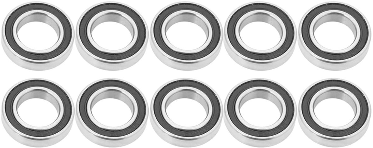 Dailygoods- Kogellager 10 Stuks - Rubber Geseald - 12×21×5mm - Hoogwaardige Kogellagers - Duurzaam - Voor Skateboardwielen - Lagers