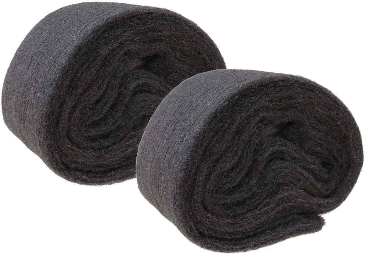 Dailygoods- Staaldraad Wol 2 Rollen van 120g - Ultra Fijne 0000 Grade - Slijtvast - Herbruikbaar - Flexibel - Voor Schoonmaken en Polijsten - Schuurwol