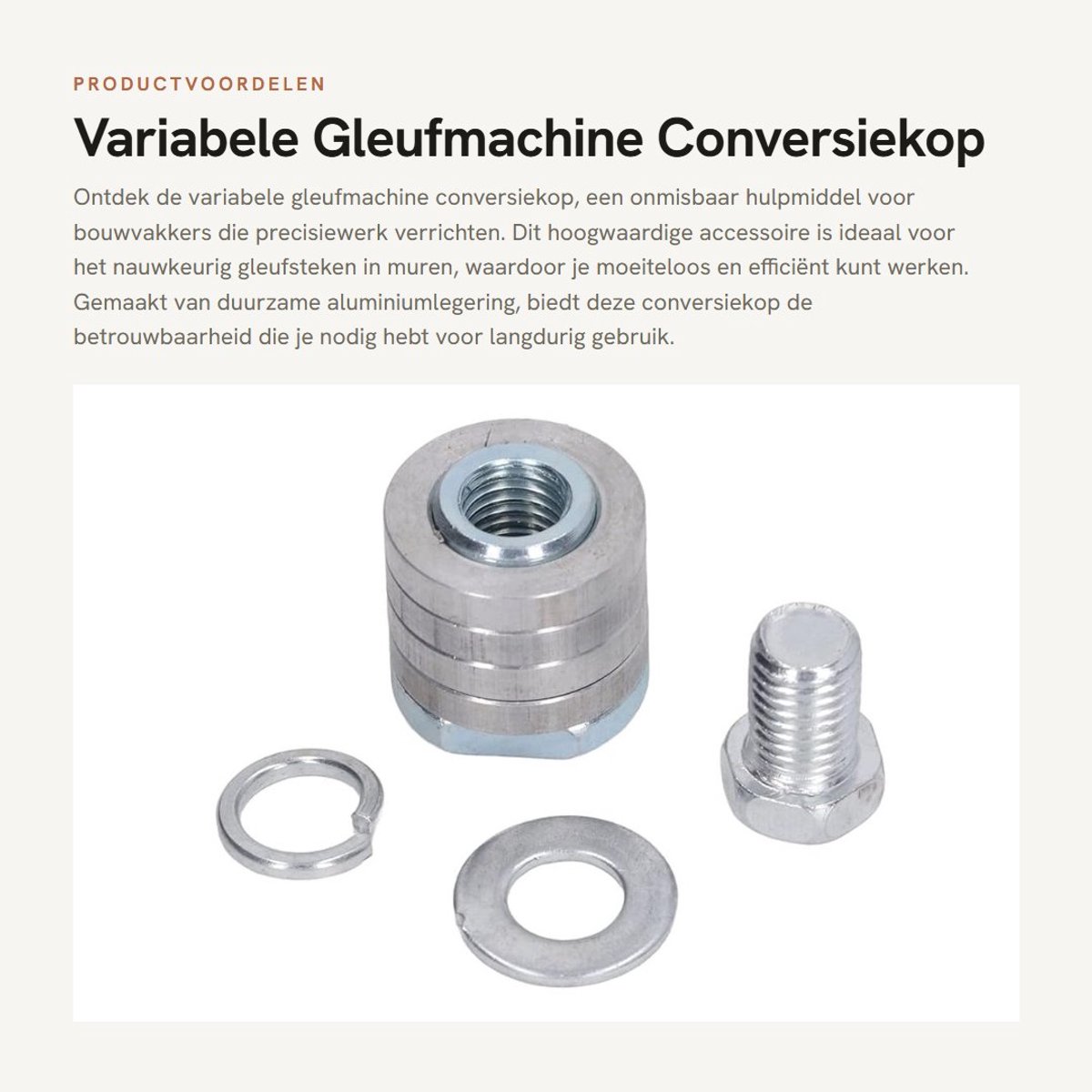 Dailygoods - Variabele Gleufmachine Conversiekop - Nauwkeurig Gleufsteken - Duurzaam Aluminium - Accessoires voor Elektrisch Gereedschap - Geschikt vo...