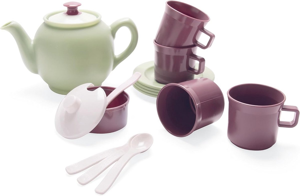 Tuin Theeservies - Kinderservies Speelgoed - Buiten Spelen - Duurzaam Plastic - Niet gespecificeerd - Groen
