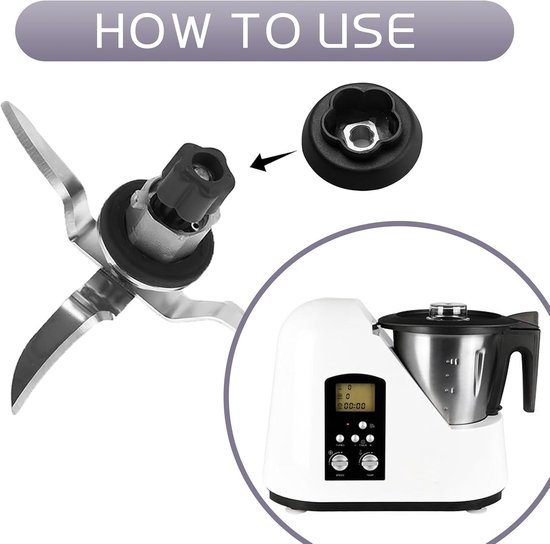 Koppelingsgeleiding Set - Keukenrobot Onderdelen - Keukenmachine Reparatie - Speciale Pasvorm - 2 Stuks - Zwart — afbeelding 4